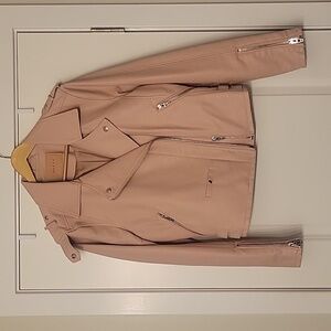 BLANKNYC pink faux leather jacket